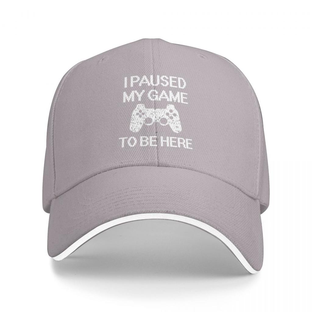 I Paused My Game To Be Here Game Controller Baseball Caps Snapback Baseball Hats Breathable Casual Casquette Outdoor Unisex