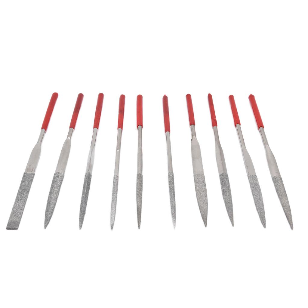 10Pcs Needle File Set Hardened Sturdy Comfortable Handle Convenient Jewelry Files