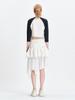 Tuomio Layered Chiffon Skirt [White]