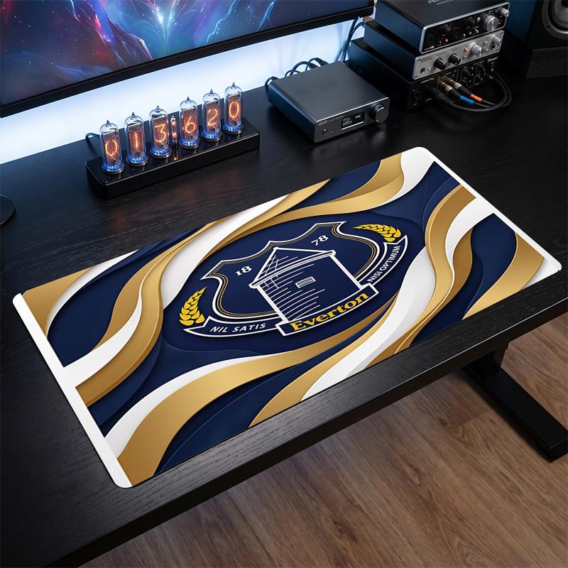 Everton Fußball Druck Großes Mauspadd, Rutschfeste Erweiterte Gaming Schreibtischmatte für Büro Zuhause
