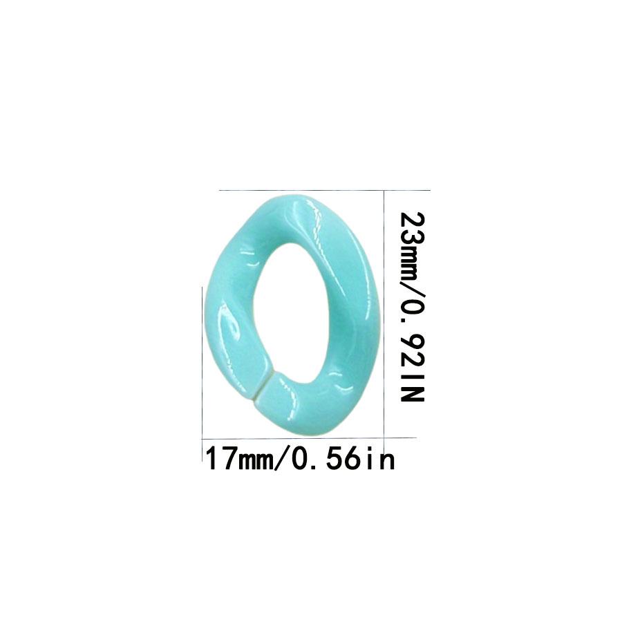 25 ks/balení 17*23 mm barevné makronky s twisty, korálky, spona pro diy módní náhrdelník, telefon, tašku, řetízek, výrobu šperků, dekorativní doplňky