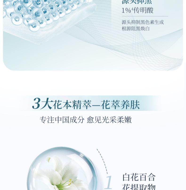 Beauty Treasure Watershine Whitening Lotion 2-piece Set, Plus 2 Pieces of Essence Facial Mask