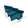 Holiday Party Serving Dish Plastic Christmas Tree Candy Tray With 6 Section for Snacks and Nut