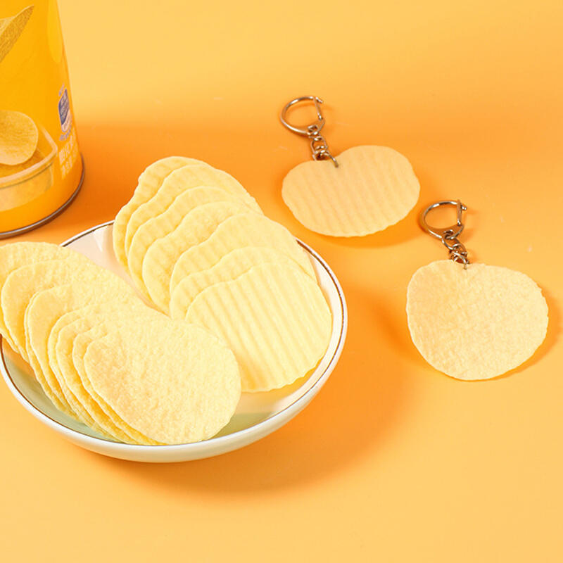 Potato Chip Keychain Useless Funny Gift