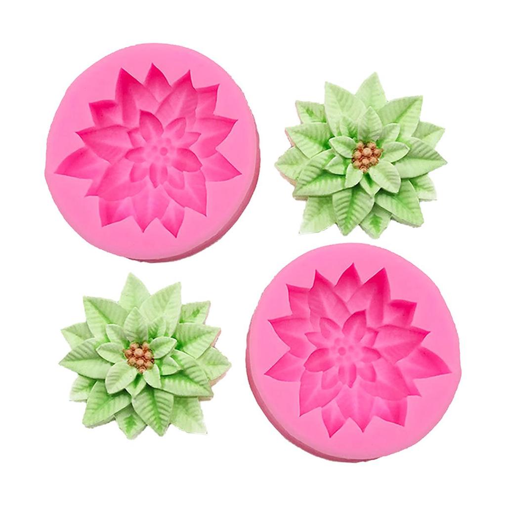 Christmas Holly Silicone Mold for Aromatherapy Candle Making