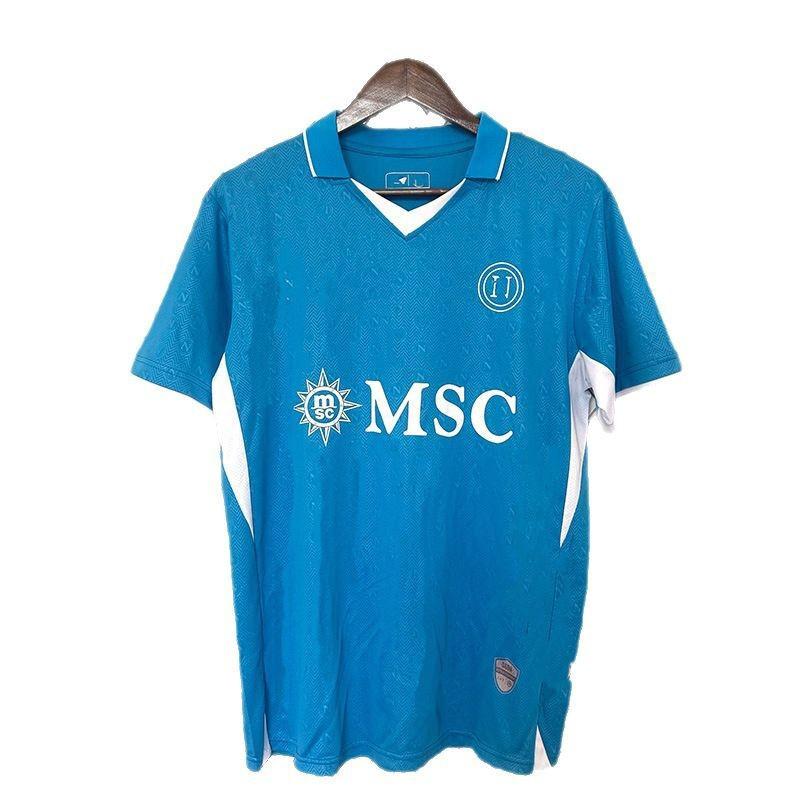 Maglia da Calcio Napoli 2023-24 Casa Trasferta Portiere Edizione Campione Commemorativa Cotone