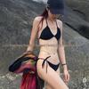 High-End Black Bikini Swimsuit: Sexy, Stylish, Three-Piece Ins-Inspired Design