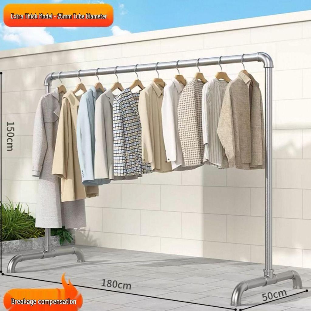 Stainless Steel Floor-Standing Drying Rack for Clothes