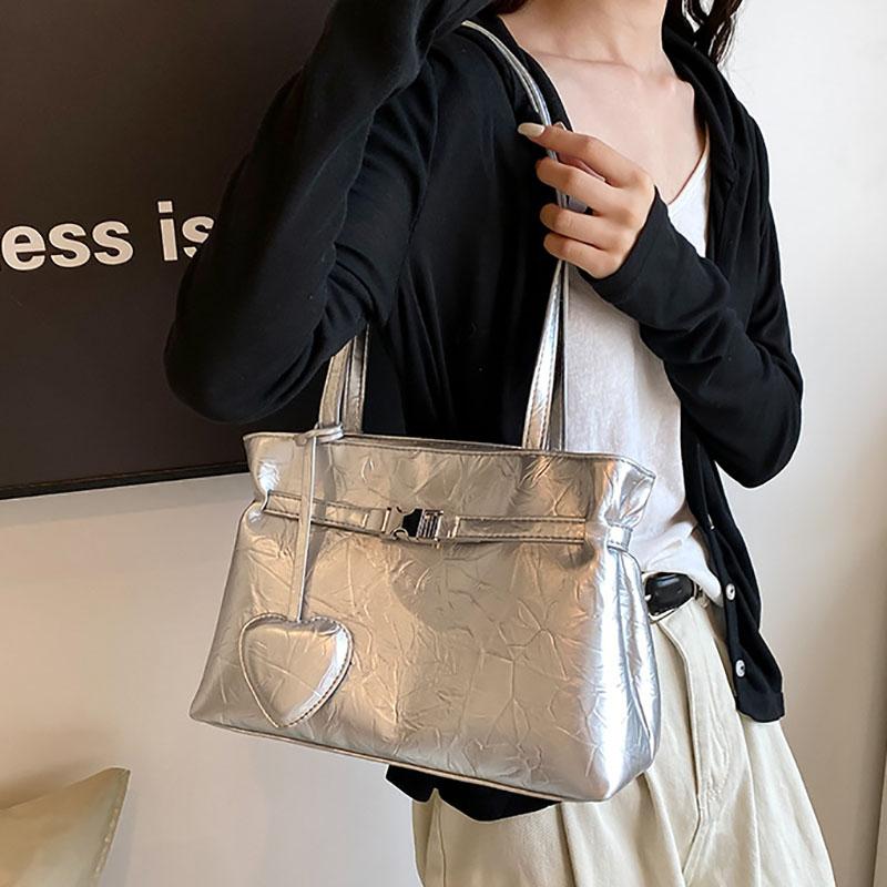 Fashionable PU leather women's bag large capacity with a simple shoulder bag women's bags new