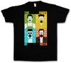 FACES OF METH T-SHIRT Breaking Walter Heisenberg White Crystal Cook Blue Bad