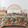 Brangdy Rote Rose Lyocell-Faser Handtuch Steppdecke Decke