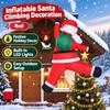 Climbing Inflatable Santa Claus 1.8M with LED Light Christmas Outdoor Wall Holiday Ornament