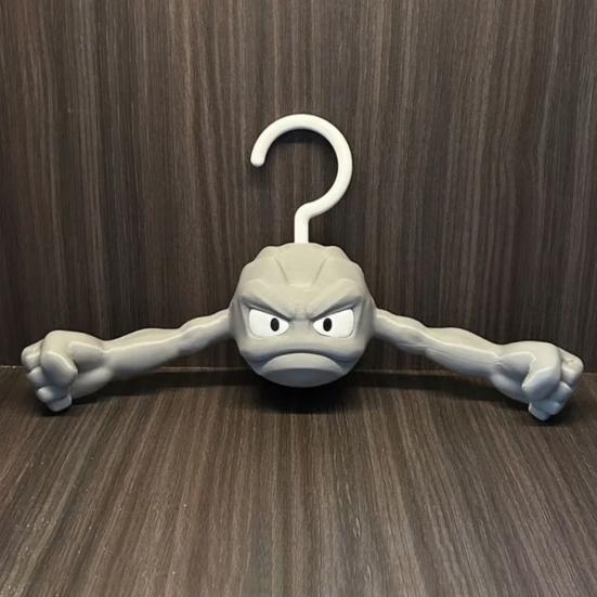 Yousheng 3D Printed Stone Coat Hanger Heavy Duty Non-Slip Decorative Small Cartoon Rock Wardrobe Closet Jacket Pants Trousers Clothes Drying Hanging серый 1946₽