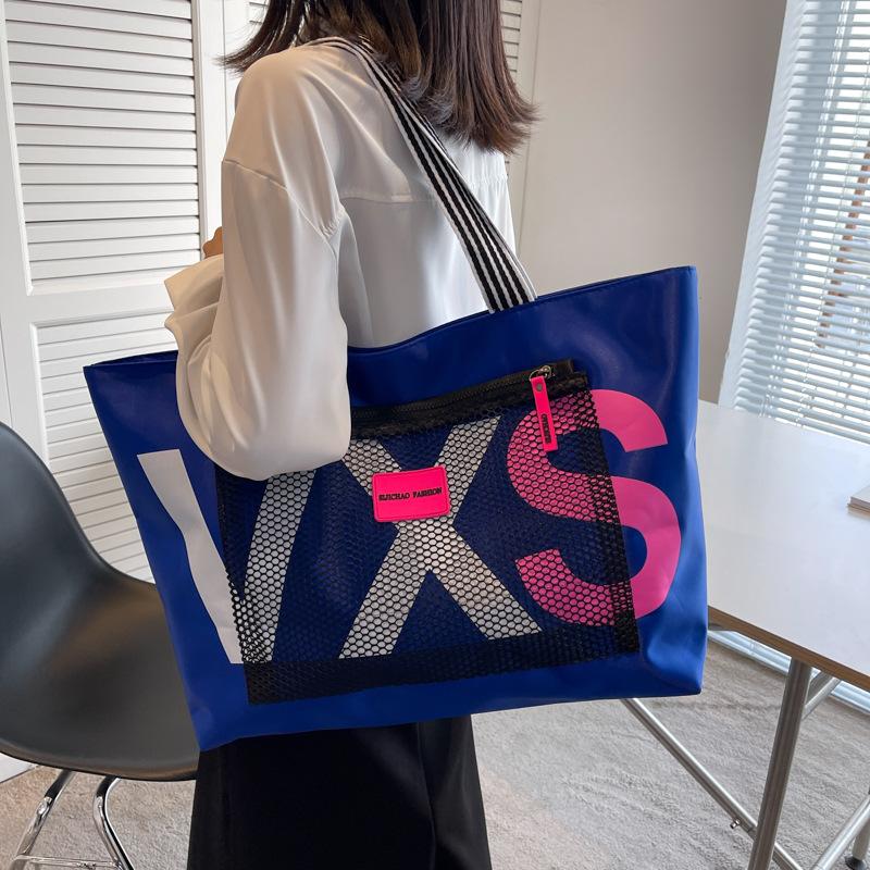 aliwood 2022 New Arrivals Letter Women Shoulder Bags Trendy Waterproof Tote Beach Bag Large Capacity Female Travel Shopping bags