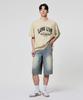 AGOD Arizona Camping Lettering Short Sleeve T-Shirt [Light Beige]