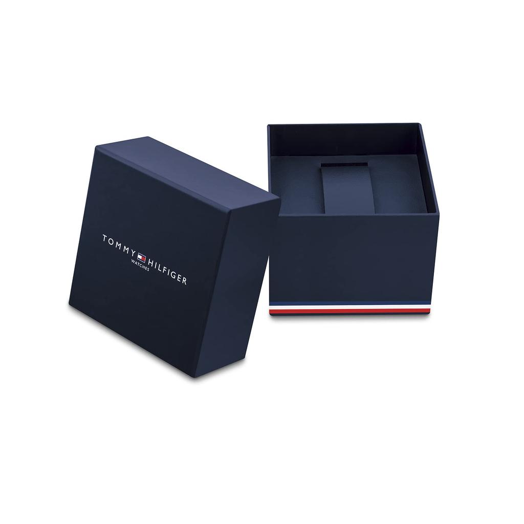 Tommy Hilfiger Men's Fashion Stainless Steel Quartz Watch, Gray, Made of Stainless Steel.