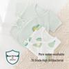 Babyprints Newborn Short Sleeve Kimono Bodysuit 2-Pack