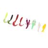 6pcs Spice Jars Empty Seasoning Containers Portable Oil Liquid Condiments Bottles with Storage Bag for Outdoor Camping
