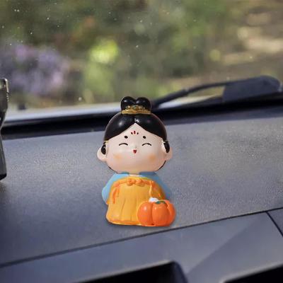 Entzückende Mädchenfigur Miniatur Chinesischer Tang-Stil Sammlerstück für Heimdekor und Einweihungsgeschenk