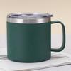 Neue 14oz Tasse mit Deckel und Griff Vakuum 304 Edelstahl Isolierflasche Büro und Zuhause Becher