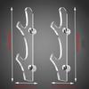 Transparent Arcylic Stand Holder Convenient Wall Mount Weapons Dispaly Rack Stylish Holder for Home Decor Collectible