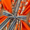 Elegante Vintage Bloemrijke Maxi Jurk Dames Lange Mouw Geplooide Jurk met Vetersluiting Hoge Kraag Enkele Rij Knopen Lente Herfst Jurken