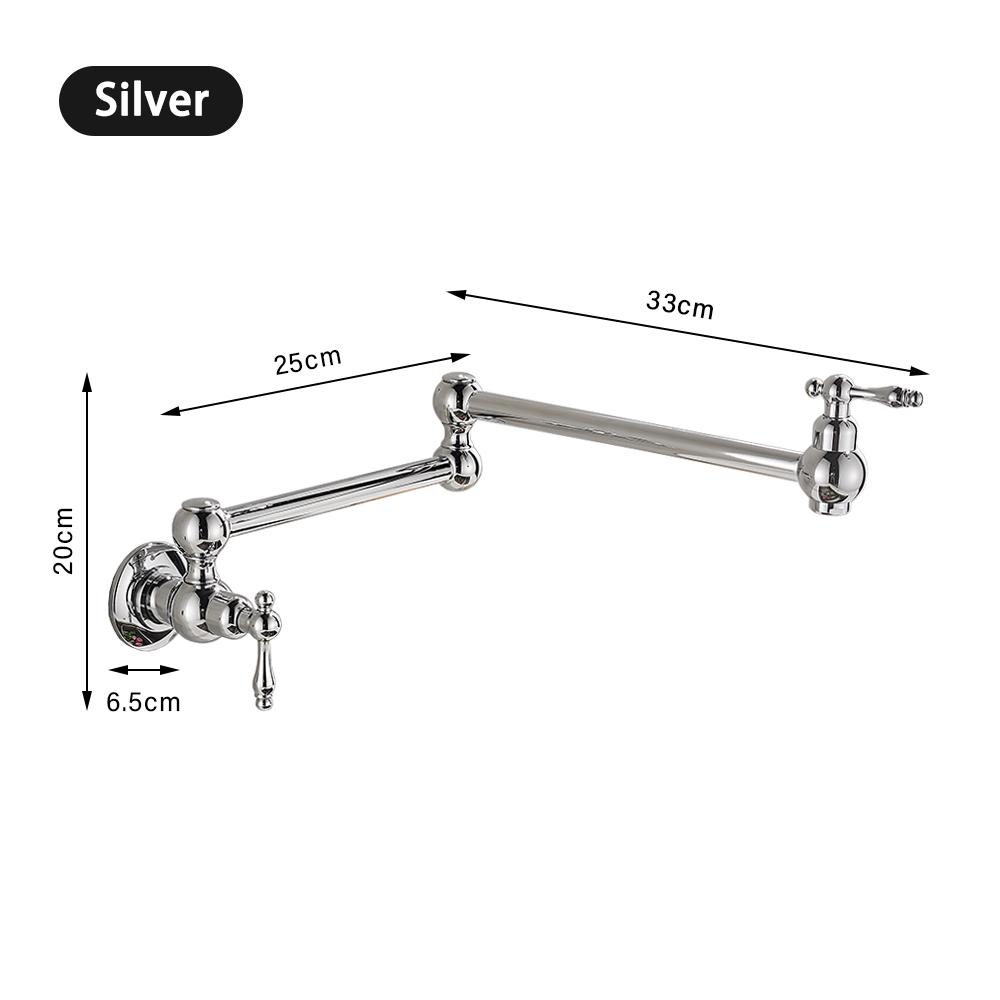 Modern Single Hole Kitchen Taps Mixer Faucet Kitchen Sink Faucet Kitchen Faucet Luxury Kitchen Water Faucets Sink Faucet Kitchen (Silver,Other) серебряный
