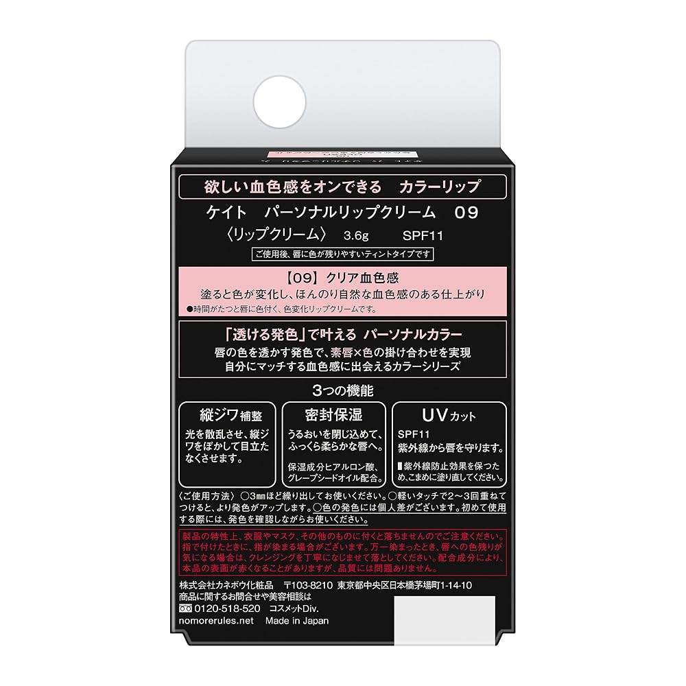 KATE Personal Lip Cream 09 3.6g