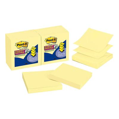 Post-it Super Sticky Pop-up poznámky 76mm Kanárkově žlutá (12pk)