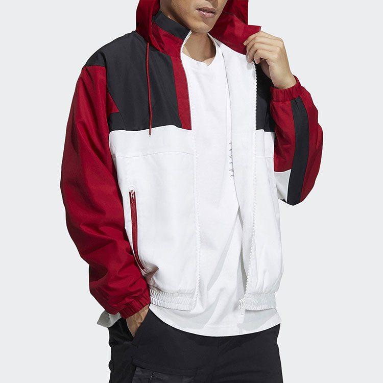 Adidas Jacket Men's White Red Multicolor H39326