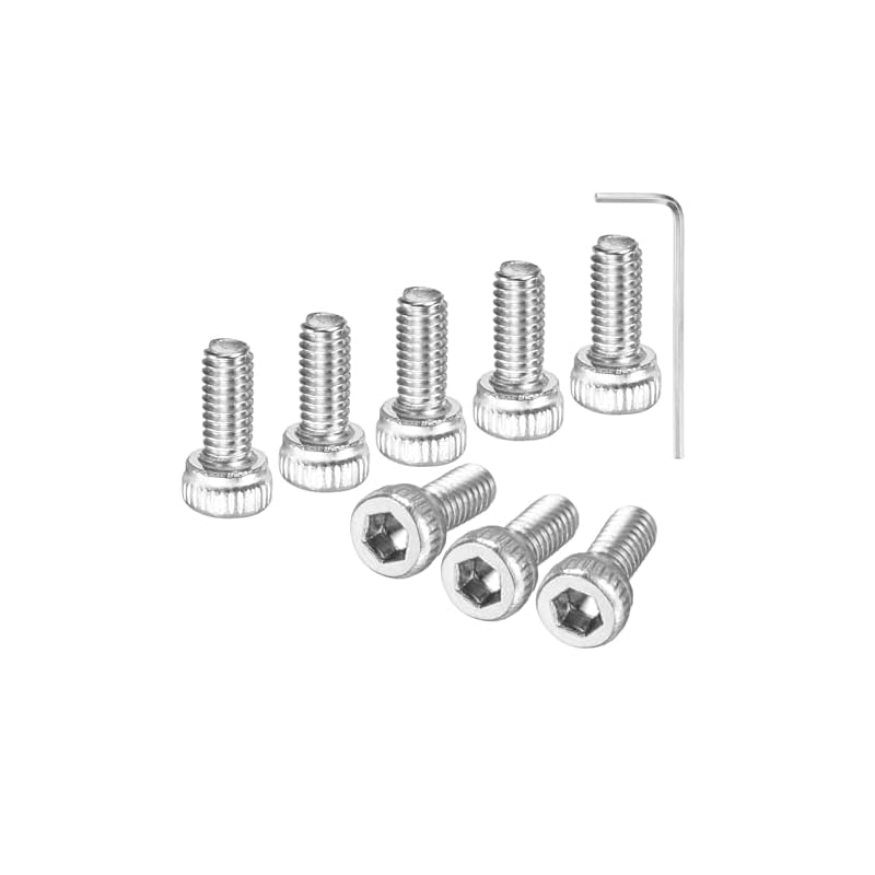 M METERXITY 50-Pack M2.5 X 6mm Socket Head Cap Screws, 304 Stainless Steel Hex Machine Bolts, Allen Socket Drive Screws, Hex Wrench Included,