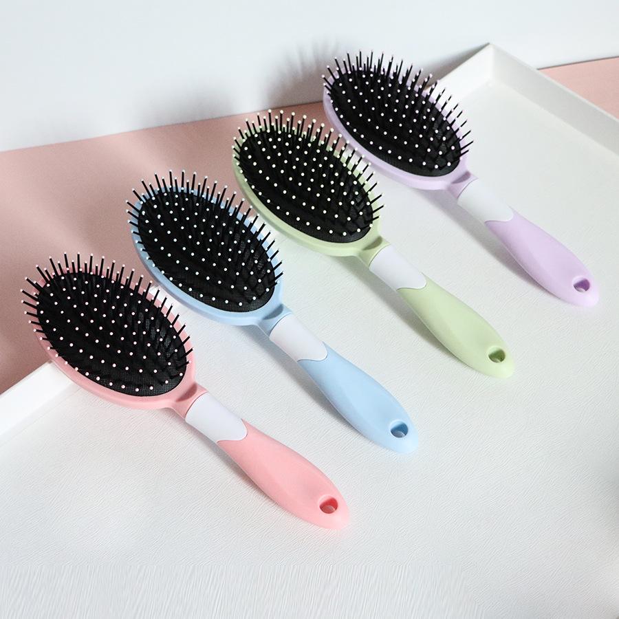 Nordic Style Air Cushion Massage & Curling Comb - Cute Plastic Hair Smoothing Hairdressing Comb