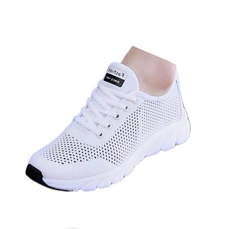 2025 summer fly-woven women's shoes Korean version versatile hollow comfortable breathable casual shoes sports shoes lightweight sports shoes