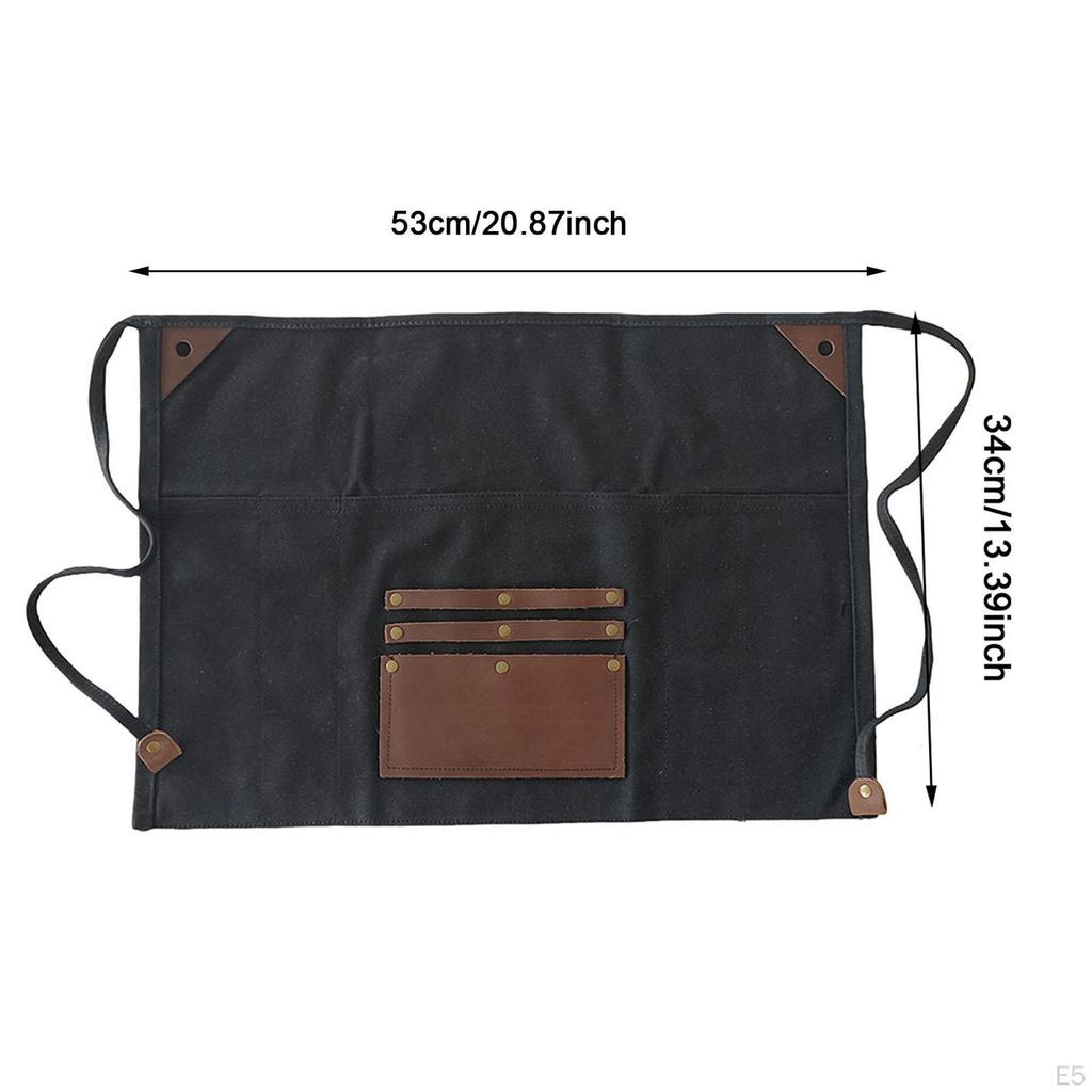 Cross Back Belt Work Waist Apron for Restaurant Staff