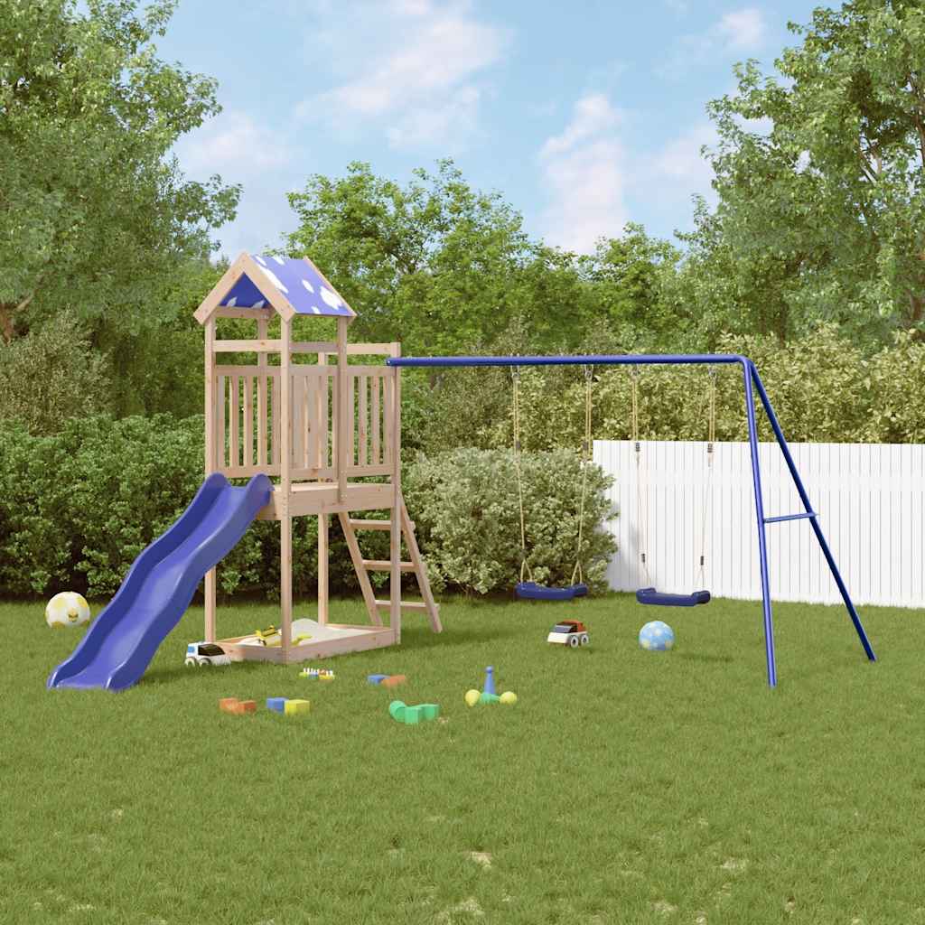 Solid Wood Play Tower Pine