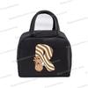 Lustige Cartoon-Capybara-Alphabet A-Z Tragbare Lunchtasche Damen Multifunktionale Isoliertasche Outdoor Kinder Bento Lunchtaschen