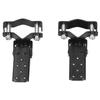 Foldable Footrest Foot Step Pegs Steel Pedal Black Universal for Retro Motorcycle ATV