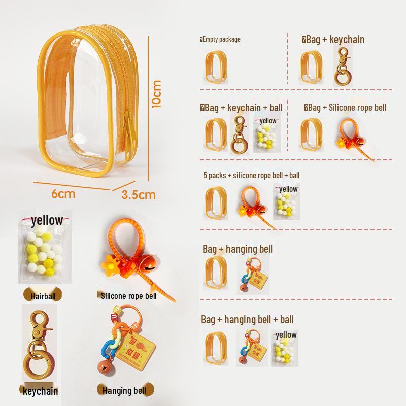 Labubu 4.0 Vinyl Dustproof Heart Code Doll Stroller Bag & Protective Case