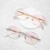 New Luxury Gradient Reading Glasses Luxury Square Frame HD Lens Far Sight Eyeglasses Vintage Prescription Eyewear for Men Women