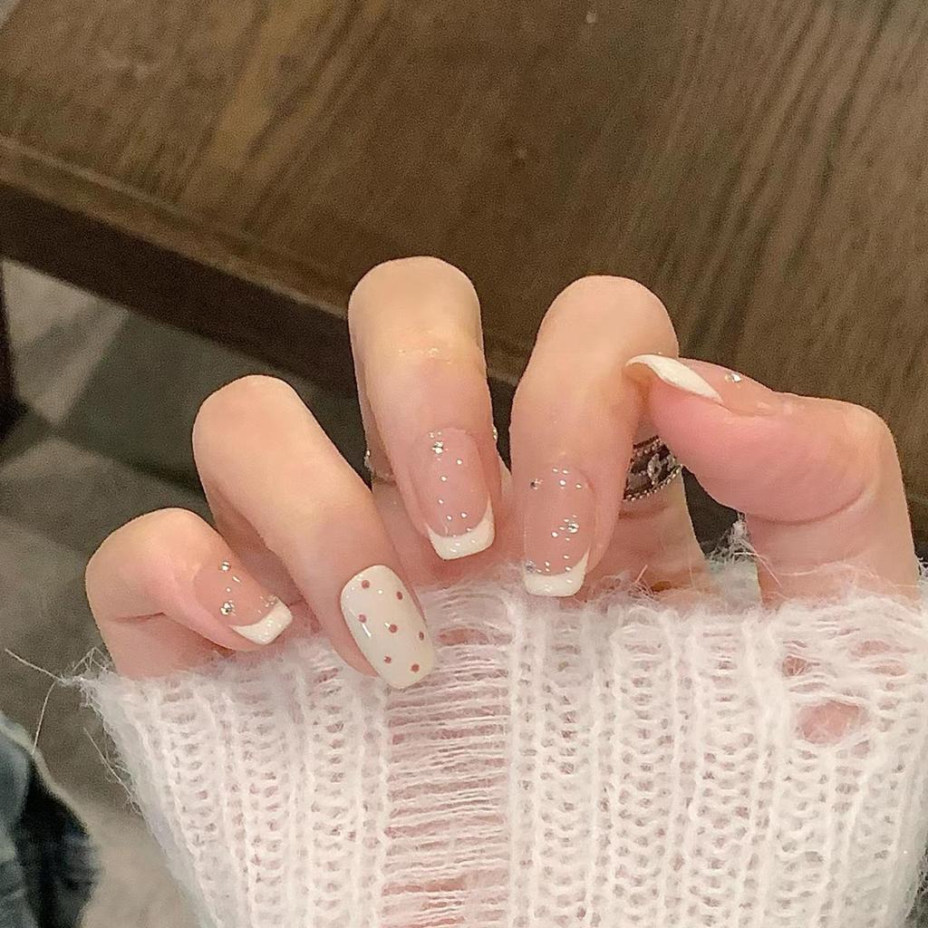 Verlaufende Bernstein-Goldfolie Abnehmbare Nagelsticker - Herbst/Winter-Kollektion