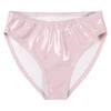 Mens Wet Look Patent Leather Briefs Underwear Elastic Waistband Performance Underpants for Club Dancing Stage Show