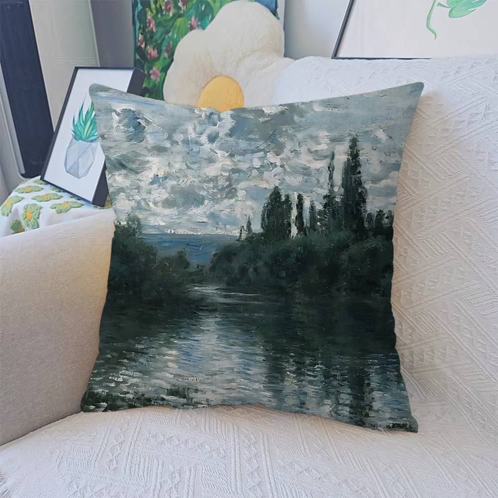 Lmpressionism Artist Cushion Cover Polyester Sofa Cushions Decorative Throw Pillows Home Decoration Pillowcover