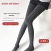 GUJIN Women's Autumn/Winter Vertical Stripe Slimming Warm Tights