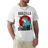Pug Dogzilla Funny Dog Japanese Tshirt Casual Basic Short Sleeve Tshirt