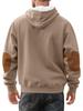 Men's Trendy Loose Hooded Jacquard Sweatshirt - Casual Long Sleeve Fashion Sportswear