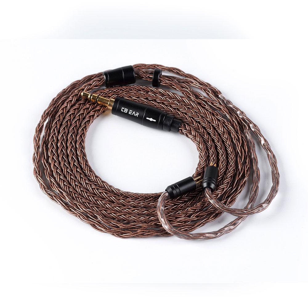 KBEAR 16 Core Upgraded Pure Copper Balanced Cable 2.5/3.5/4.4MM with MMCX/2PIN/QDC for BLON BL-01 BL-03 KBEAR KS2 KZ ZSX ASX EDX