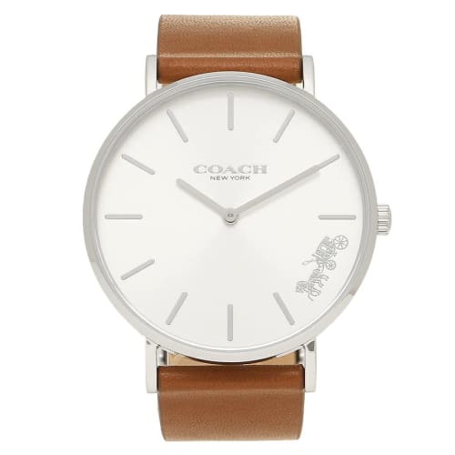

Coach Perry 36mm Women s Watch with Leather Strap, Black and Brown, 14503120