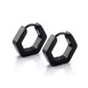 Surgical 316L Stainless Steel Heart Square Rectangular Geometric Stud Earrings For Women Men Boys and Girls Body Piercing Huggie
