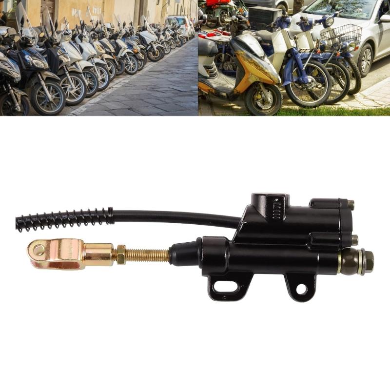 Conjunto de Calibrador y Cilindro Maestro de Freno Trasero para ATV Chino de 110cc QuadScooter Conjunto de Calibrador de Freno Accesorio Modificado