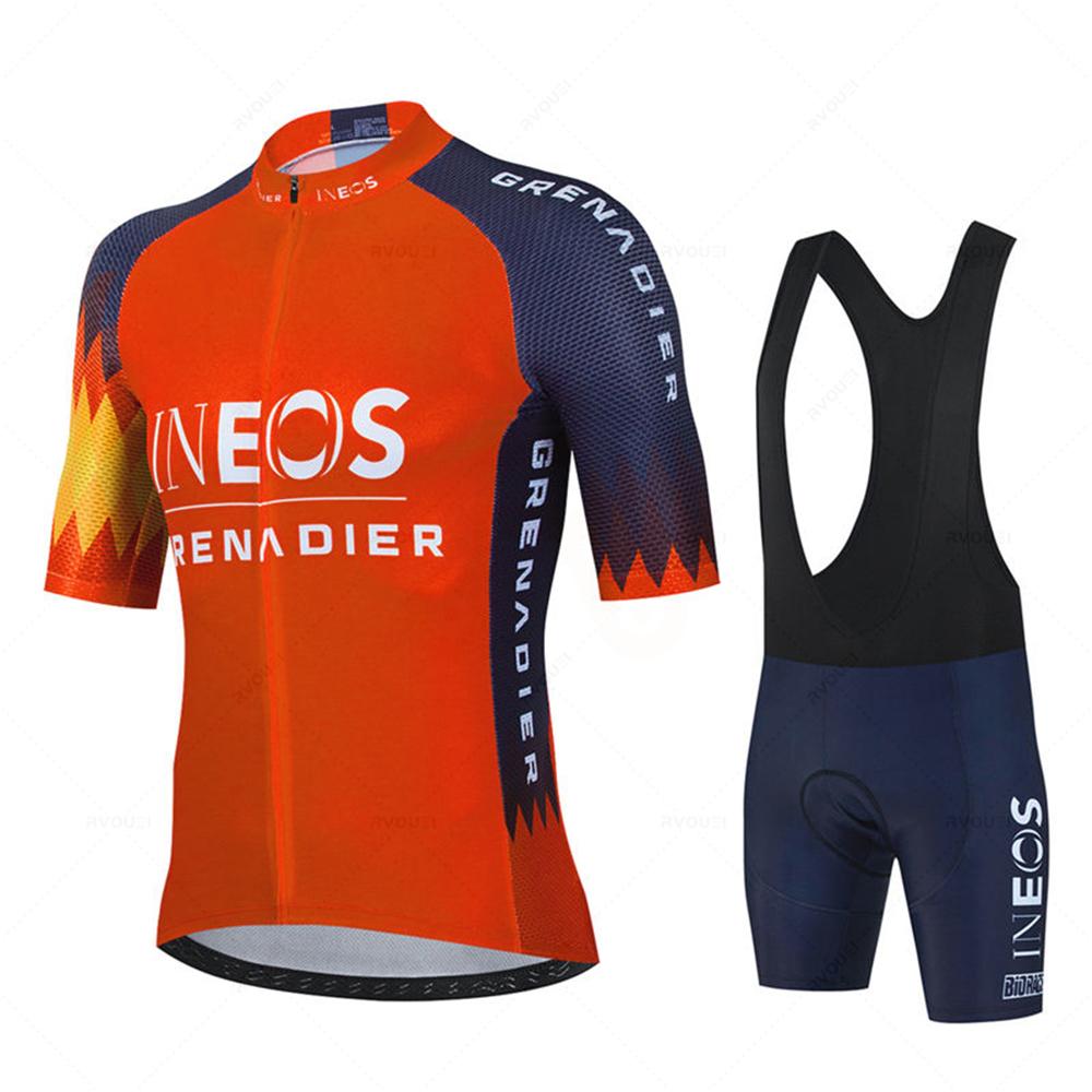 2026 Summer Men Short Sleeve Cycling Jersey SetBicicleta Clothing MTB Maillot Ropa Ciclismo Sportswear Blue Bicycle Suit
